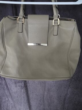 Tan Leather Tote Handbag